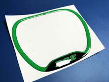 Steering WHEEL TRIM RING 392 green emblem domed Sticker Decal Challenger Charger
 2