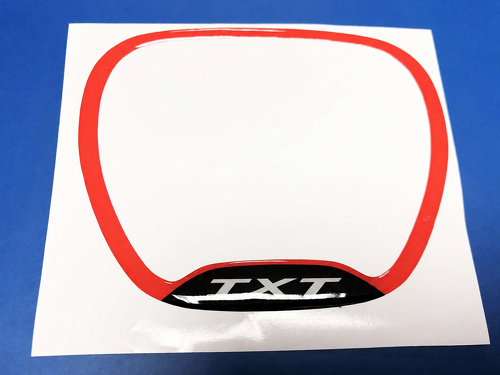 TXT Red Steering Wheel Trim Ring Universal Vinyl Decal Sticker for Dodge Charger