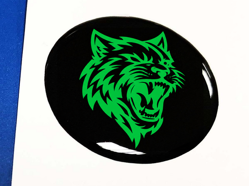Start engine button Start Stop logo Green emblem domed Sticker Decal for Dodge Challenger Charger