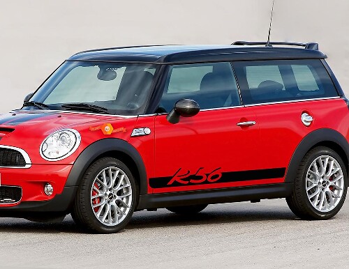 R56 Lettering Side Stripe Vinyl Decal Kit for Mini Cooper R56 2006-2013