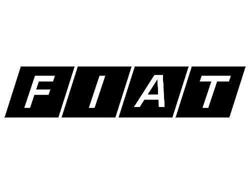Autocollant en vinyle avec logo Fiat
