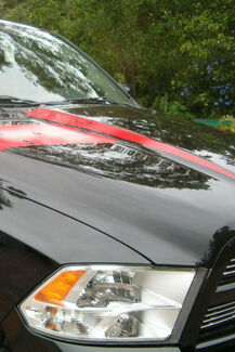 Dodge ram 2009 -2019 hood raise decal / hood spears stripe stripes
