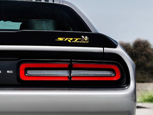 SRT Powered Domed Badge Decal for Dodge Challenger & Charger 
