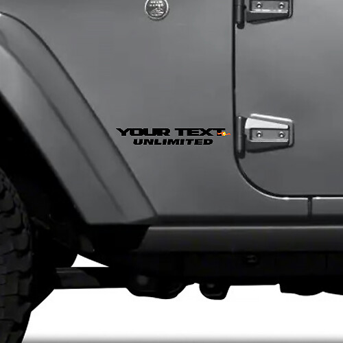 Autocollant texte personnalisé pour Jeep Wrangler Unlimited CJ TJ YK JK XJ