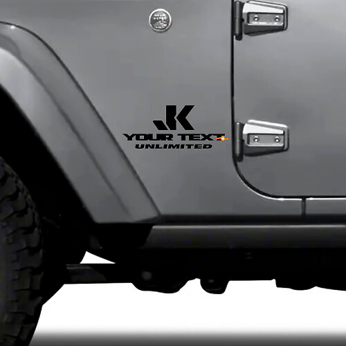 Custom JK Unlimited Side Vinyl Decal Set for Jeep Wrangler