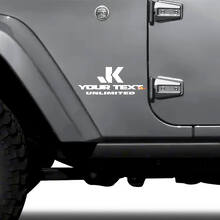 Custom JK Unlimited Side Vinyl Decal Set for Jeep Wrangler_2