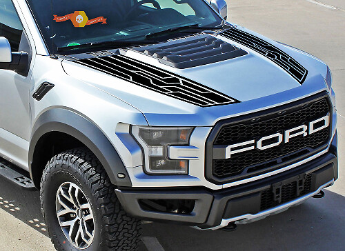 Ford F150 Raptor 2017-2018 hood graphics package kit decal sticker
