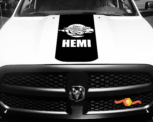 Dodge Ram 1500 2500 3500 Vinyl Racing Stripe Rumble Bee Hemi Hood Decals Stickers #10
