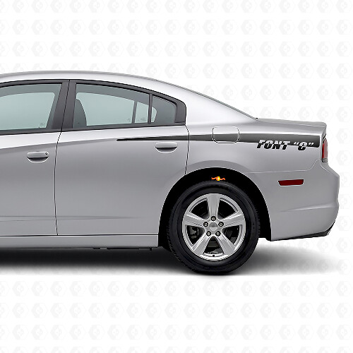 Rear Side Quarter Panel Vinyl Decal for Dodge Charger 2011-2014