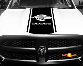 1500 2500 3500 Truck Vinyl Racing Stripe Ram Bee Hood Decals Stickers #77
