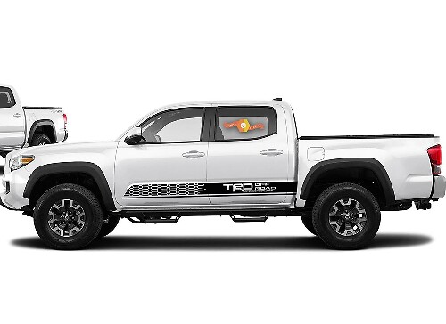 TRD Off Road Style Side Stripes Vinyl Decal Kit for Toyota Tacoma 2016-19 
