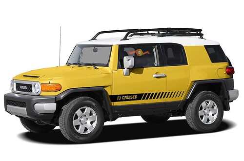 2X Toyota FJ cruiser TRD side Vinyl Decals graphics rally sticker kit -2

