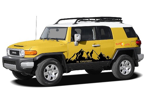 Mountain Side Vinyl Decal Kit For Toyota FJ Cruiser