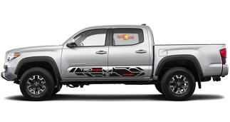 2X Toyota Tacoma Trd 4x4 Sport Scull Punisher side skirt Vinyl Decals 2016-2020
