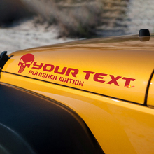 Rubicon Punisher Edition Bonnet Sticker Vinyl Decal for Jeep Wrangler 3