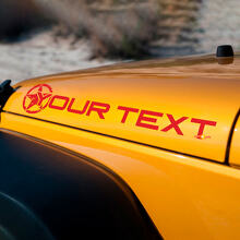 Autocollant vinyle personnalisé Édition militaire étoile capot pour Jeep Wrangler 3