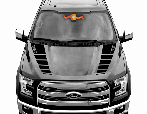 TEXT OFF ROAD Strobe Hood Rail Pair Hood Vinyl Decal Sticker for Ford F-150