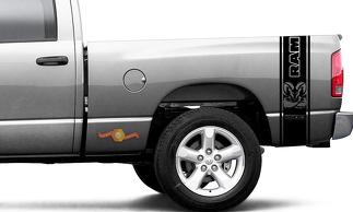 Dodge Ram 1500 Decal Ram Strong Sticker Vinyl Graphic Truck Bed Side Stripes
