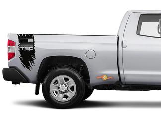 Tundra Tacoma TRD Truck Off Road Flag USA Edition Decal Sticker Vinyl Truck Bed Side Graphic
