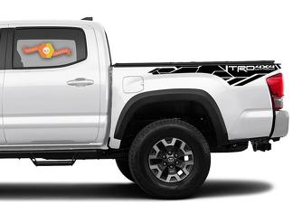 Toyota Tacoma 2016-2019 3rd Gen Bedside TRD 4x4 Offroad Decals
