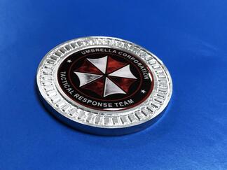 3D Badge Umbrella Corp Team Metal Aluminum Bed Side Emblem For Jeep Wrangler JL JK YJ TJ
