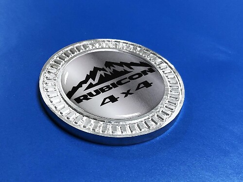 3D Badge Mountains Rubicon 4x4 Metal Aluminum Bed Side Emblem For Jeep Wrangler JL JK YJ TJ
