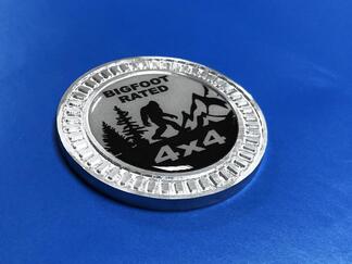 3D Badge Bigfoot Rated 4x4 Metal Aluminum Bed Side Emblem For Jeep Wrangler JL JK YJ TJ
