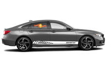 Racing rocker panel stripes vinyl decals stickers for Honda Accord Sport
 3