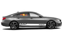 Racing rocker panel stripes vinyl decals stickers for Honda Accord Sport
 4