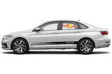 Racing rocker panel stripes vinyl decals stickers for Volkswagen Jetta GLI
 4