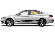 Racing rocker panel stripes vinyl decals stickers for Volkswagen Jetta GLI
 4