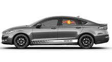 Racing rocker panel stripes vinyl decals stickers for Ford Fusion
 4