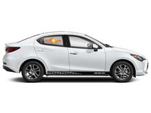 Racing rocker panel stripes vinyl decals stickers for Toyota Yaris
 2
