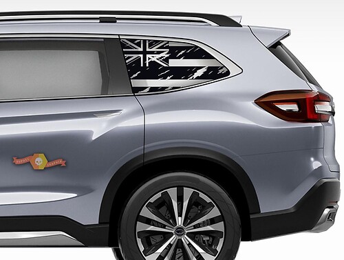 Suba Ascent Forester Hardtop Flag Hawaii Side Window Decal Sticker
