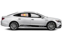 Racing rocker panel stripes vinyl decals stickers for Buick LaCrosse Essence
 3