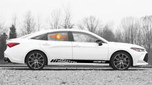 Racing rocker panel stripes vinyl decals stickers for Toyota Avalon
 2