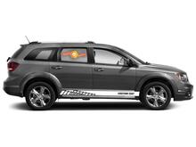 Racing rocker panel stripes vinyl decals stickers for Dodge Journey
 3