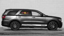 Racing rocker panel stripes vinyl decals stickers for Dodge Durango
 2