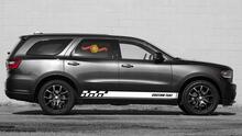 Racing rocker panel stripes vinyl decals stickers for Dodge Durango
 4