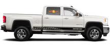 Racing rocker panel stripes vinyl decals stickers for GMC Sierra 2500HD
 2