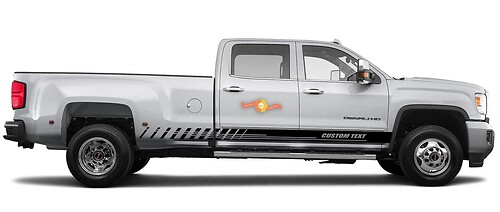 Custom Racing Stripes Rocker Panel Vinyl Decal Sticker for GMC Sierra 3500HD
