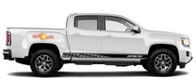 Racing rocker panel stripes vinyl decals stickers for GMC Canyon
 2