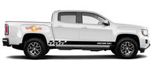 Racing rocker panel stripes vinyl decals stickers for GMC Canyon
 4