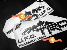 Pair of TRD UFO Research Team Side Vinyl Decals Stickers for Toyota Tacoma
 2