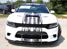 Dodge Challenger Charger ScatPack style Splash Grunge Stripes Kit Hell Cat Vinyl Sticker Decal Graphic
 2
