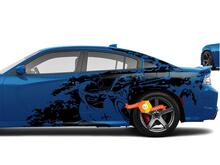 Dodge Challenger Charger ScatPack style Splash Grunge Stripes Kit Hell Cat Vinyl Sticker Decal Graphic
 3