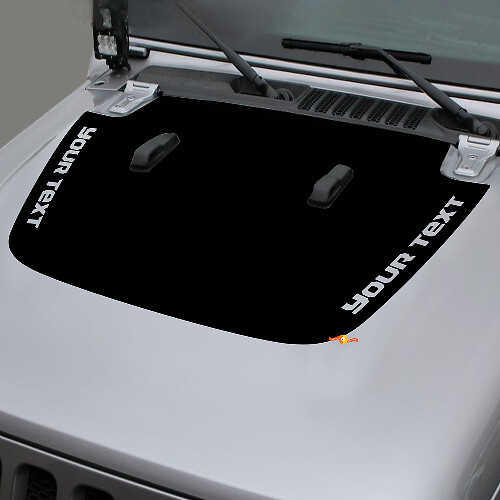 Jeep Gladiator Side JT Wrangler JL JLU Hood Vinyl decal sticker Graphics kit for 2018-2021 for both sides
