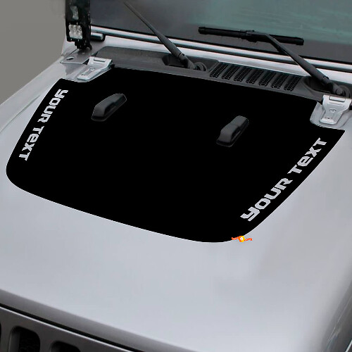 Jeep Gladiator Side JT Wrangler JL JLU Hood Vinyl decal sticker Graphics kit for 2018-2021 for both sides
