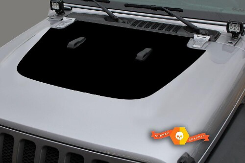 Solid Hood Vinyl Decal for Jeep Gladiator and Wrangler 