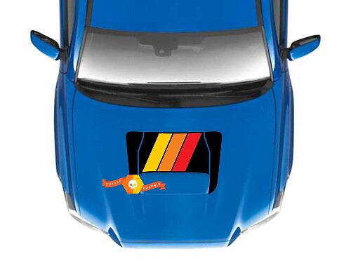  TRD Vintage Style Hood Stripe Vinyl Decal For Toyota Tacoma 2016-2020_1